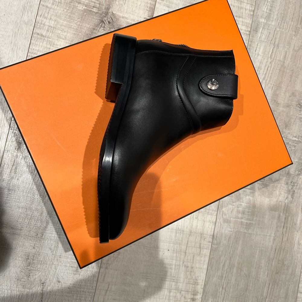 Hermes  Bottines Nedji Concours Femme Veau Waxy Illin